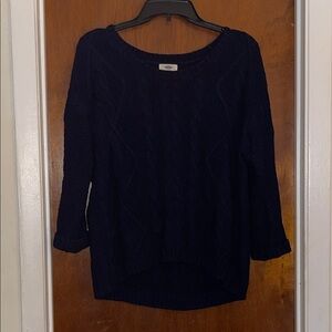 Old Navy Navy Blue Cable Knit Sweater
